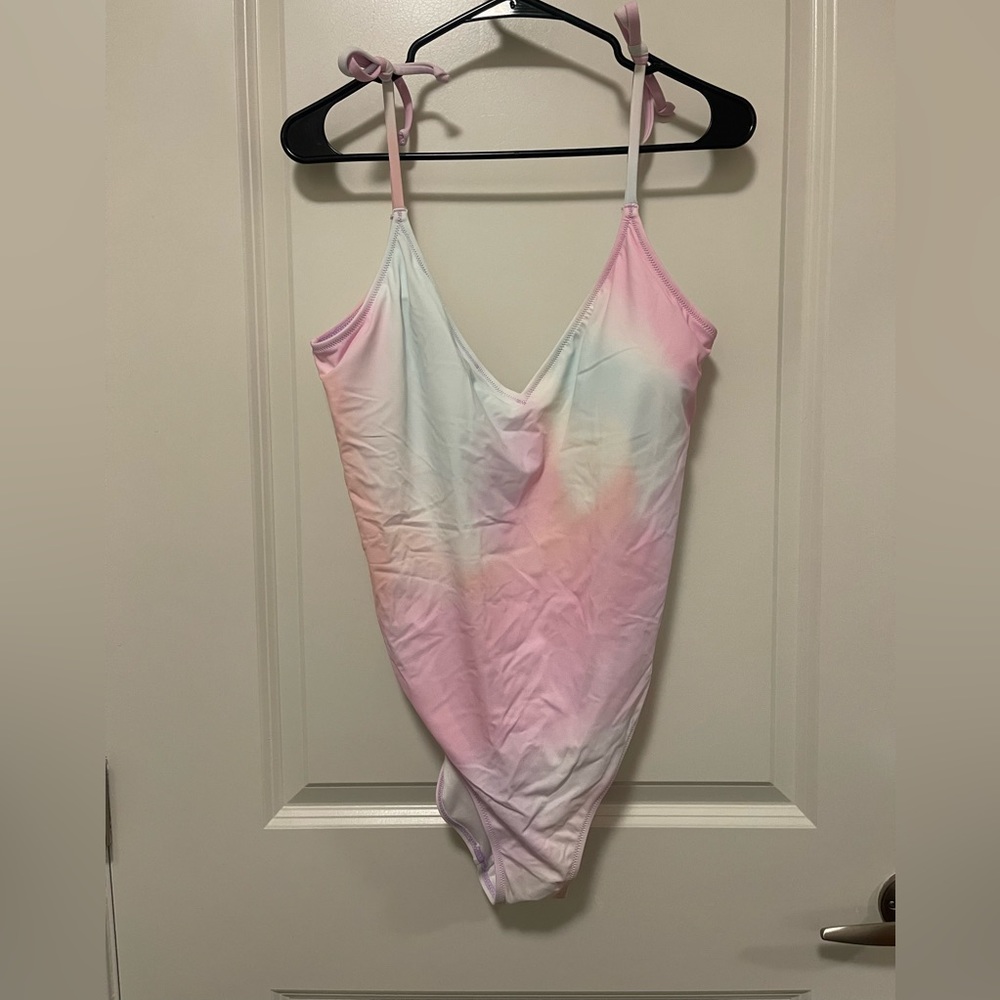 PINK tie dye swimsuit